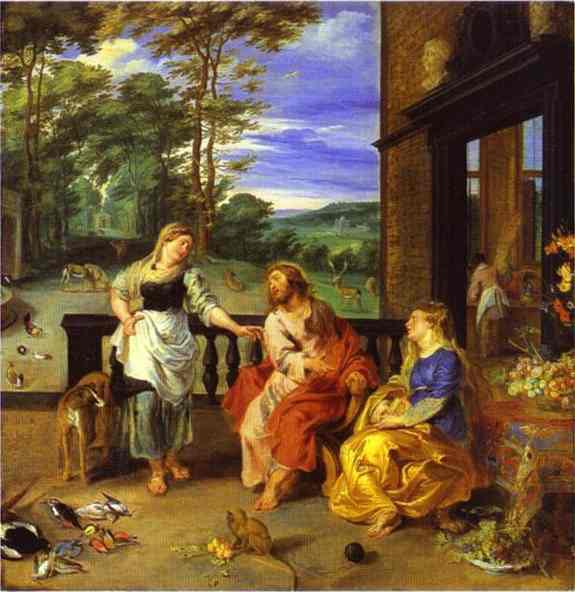 Peter Paul Rubens Christ in the House of Martha and Mary 1628 Jan Bruegel the Younger and Peter Paul Rubens